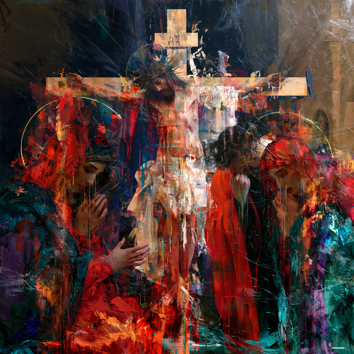 The Crucifixion - Expressionist · Square n° 2