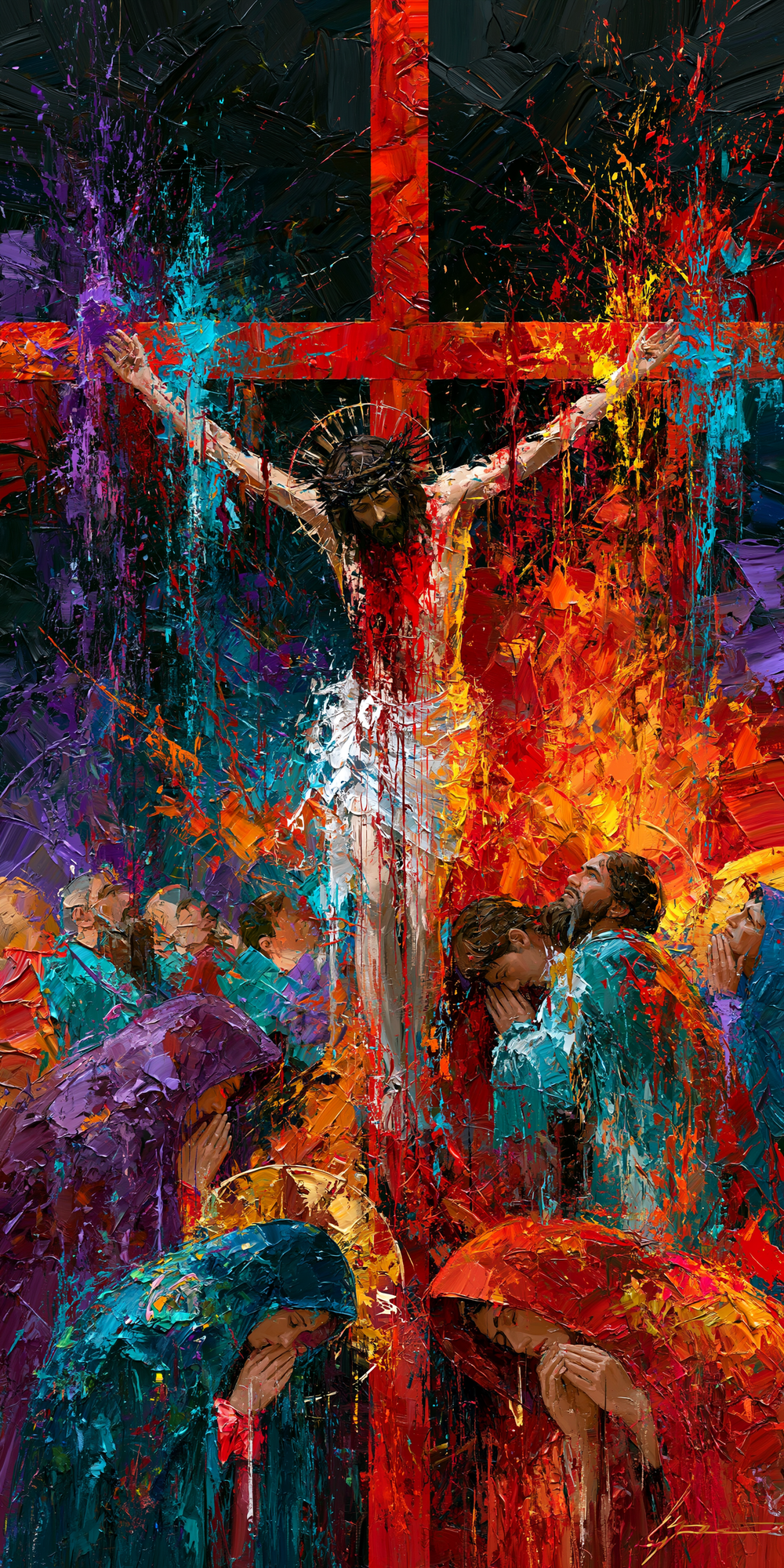 การตรึงกางเขน - Expressionist · ภาพเหมือนหมายเลข 1 - ศิลปะคริสเตียน