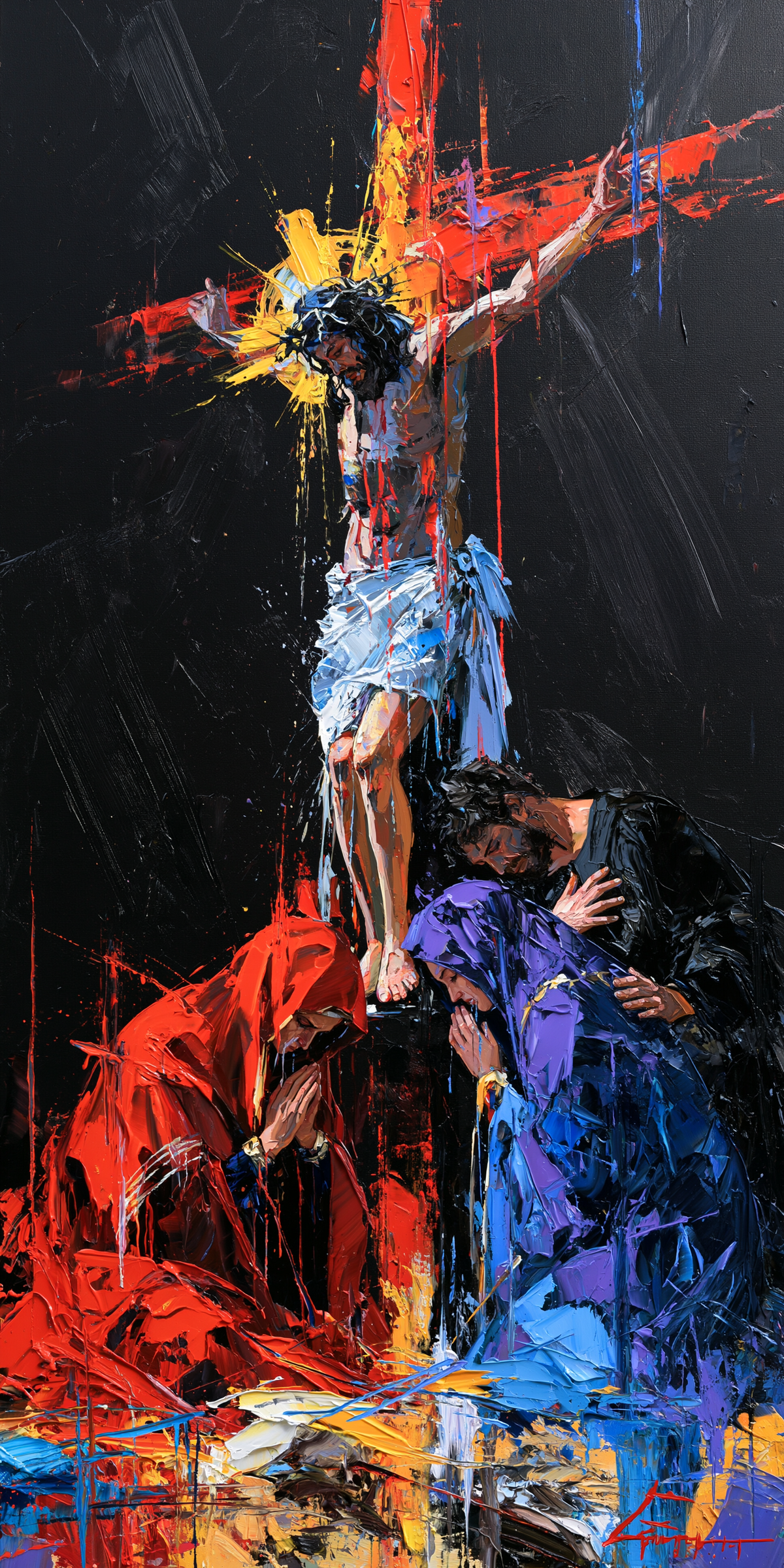 การตรึงกางเขน - Expressionist · ภาพเหมือนหมายเลข 3 - ศิลปะคริสเตียน