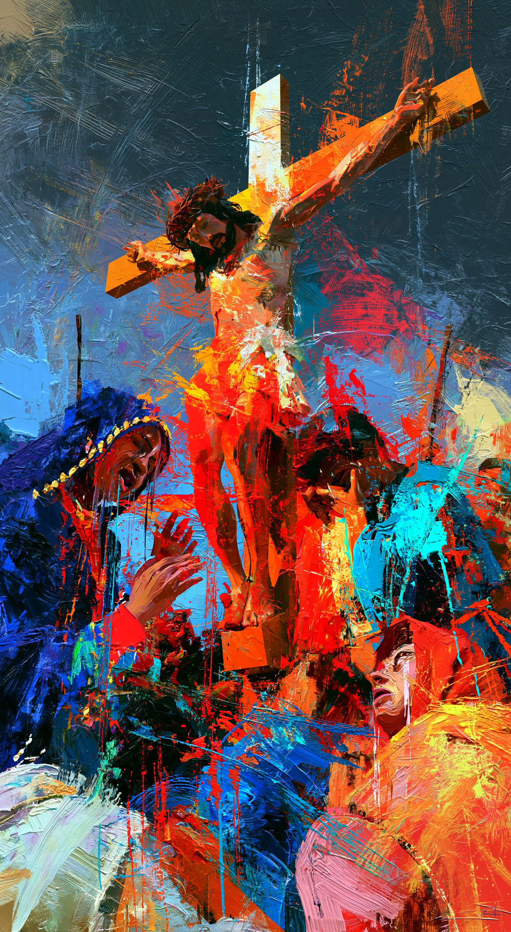 การตรึงกางเขน - Expressionist · ภาพเหมือนหมายเลข 5 - ศิลปะคริสเตียน