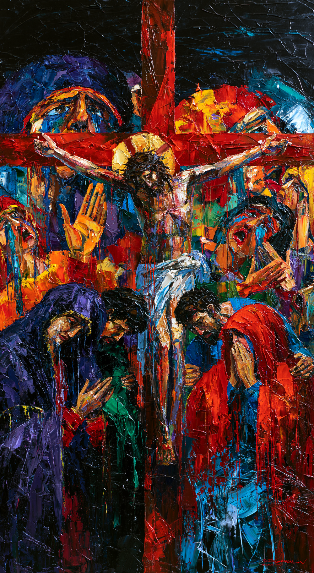 การตรึงกางเขน - Expressionist · ภาพเหมือนหมายเลข 6 - ศิลปะคริสเตียน