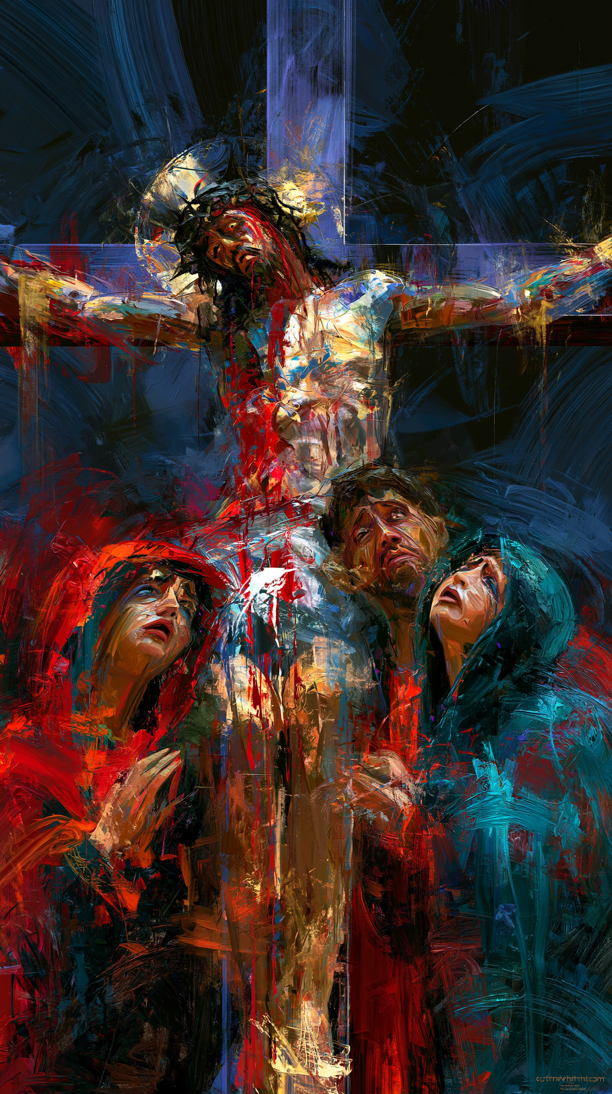 การตรึงกางเขน - Expressionist · ภาพเหมือนหมายเลข 12 - ศิลปะคริสเตียน