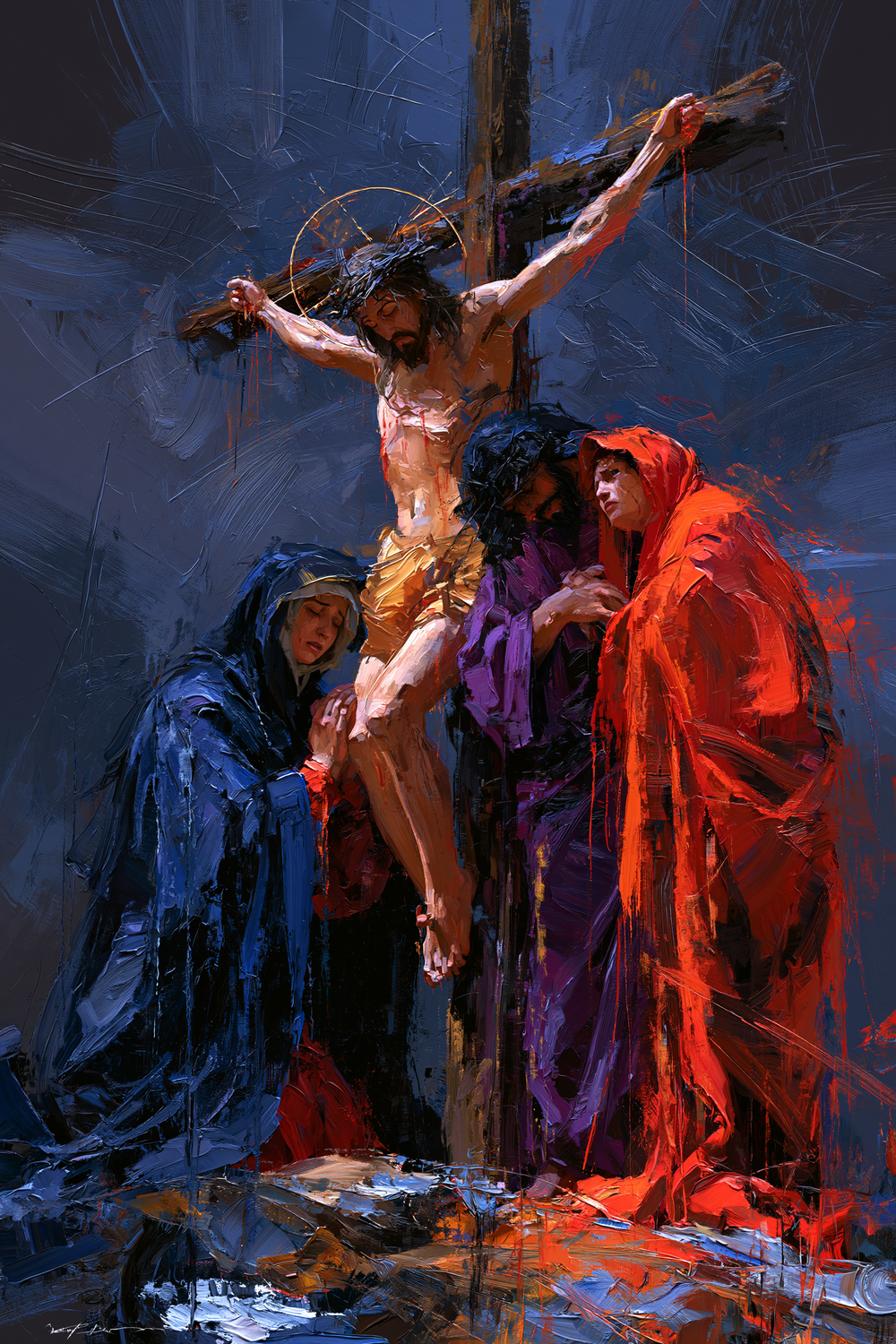 การตรึงกางเขน - Expressionist · ภาพเหมือนหมายเลข 13 - ศิลปะคริสเตียน