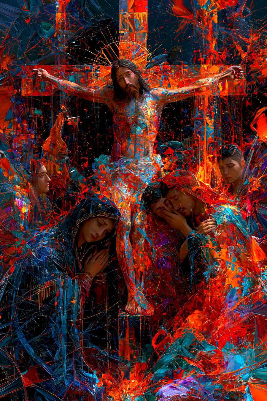 การตรึงกางเขน - Expressionist · ภาพเหมือนหมายเลข 14