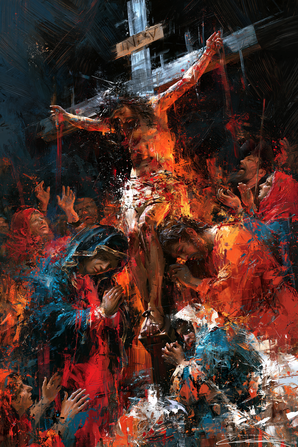 การตรึงกางเขน - Expressionist · ภาพเหมือนหมายเลข 15 - ศิลปะคริสเตียน