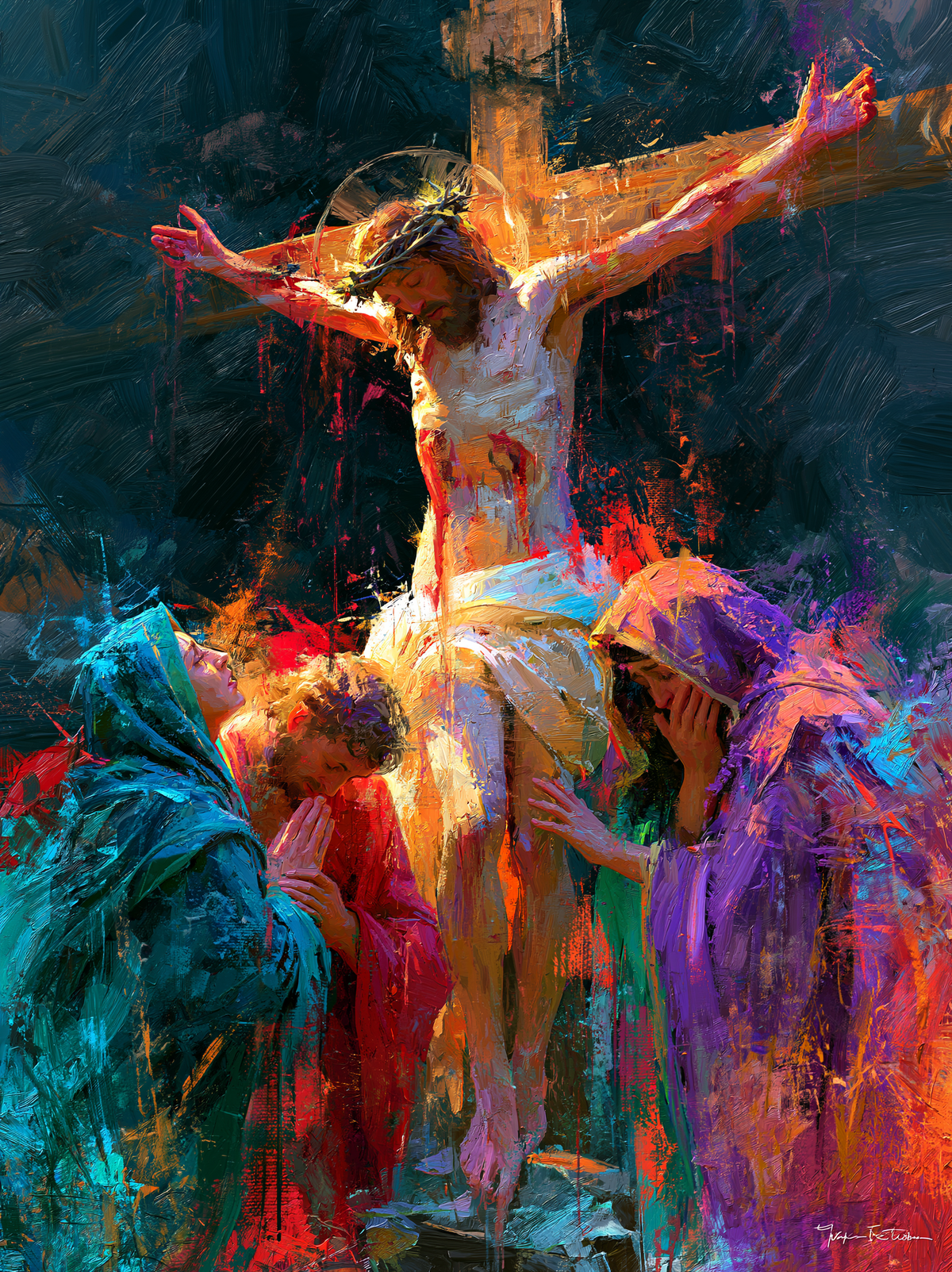 การตรึงกางเขน - Expressionist · ภาพเหมือนหมายเลข 17
