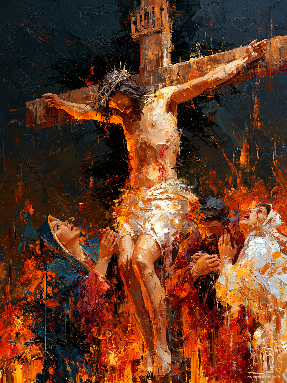 การตรึงกางเขน - Expressionist · ภาพเหมือน n° 19