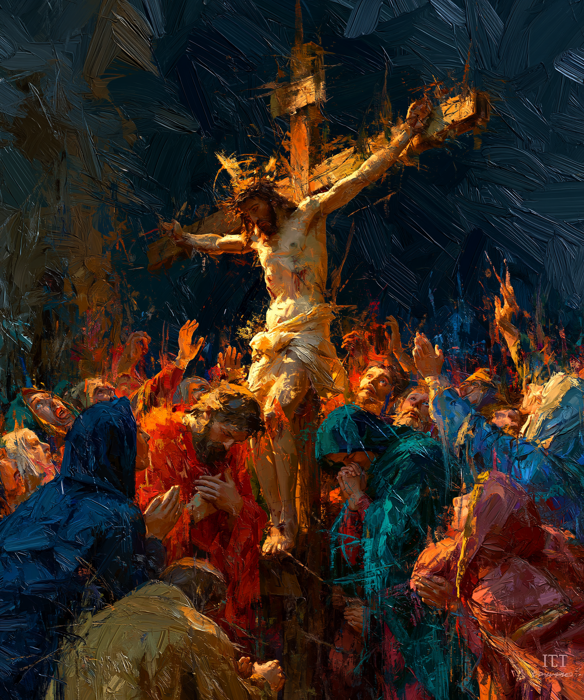 การตรึงกางเขน - Expressionist · ภาพเหมือนหมายเลข 26 - ศิลปะคริสเตียน