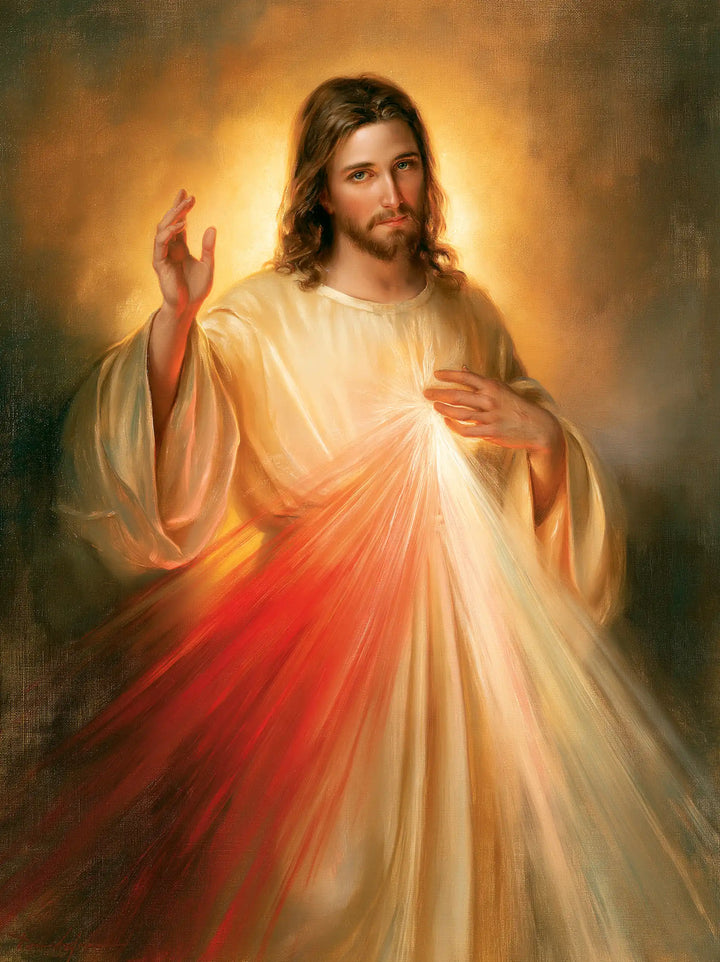 Divine Mercy Jesus - Jesus Blessing · Portrait n° 4