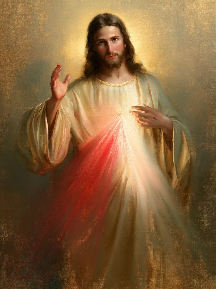 Divine Mercy Jesus - Jesus Welcoming the Faithful · Portrait n° 9