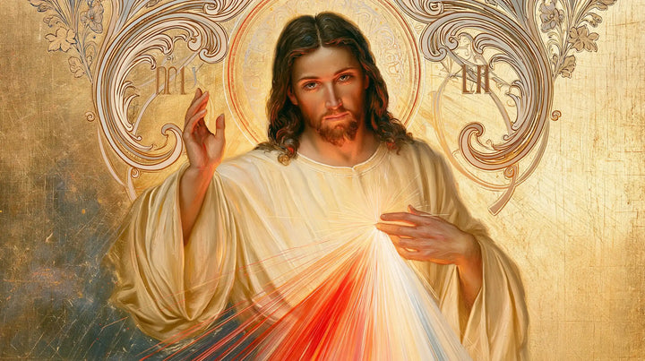Divine Mercy Jesus - Sacred Art Nouveau · Landscape n° 8