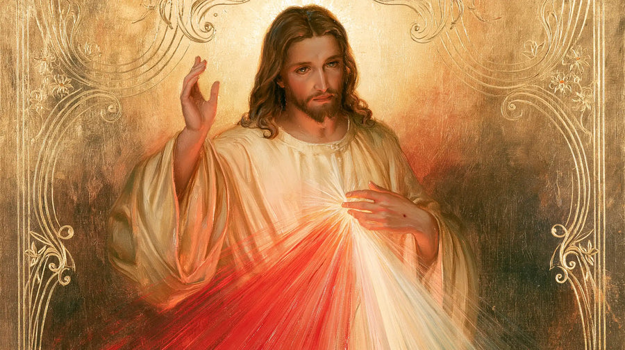 Divine Mercy Jesus - Sacred Art Nouveau · Landscape n° 11