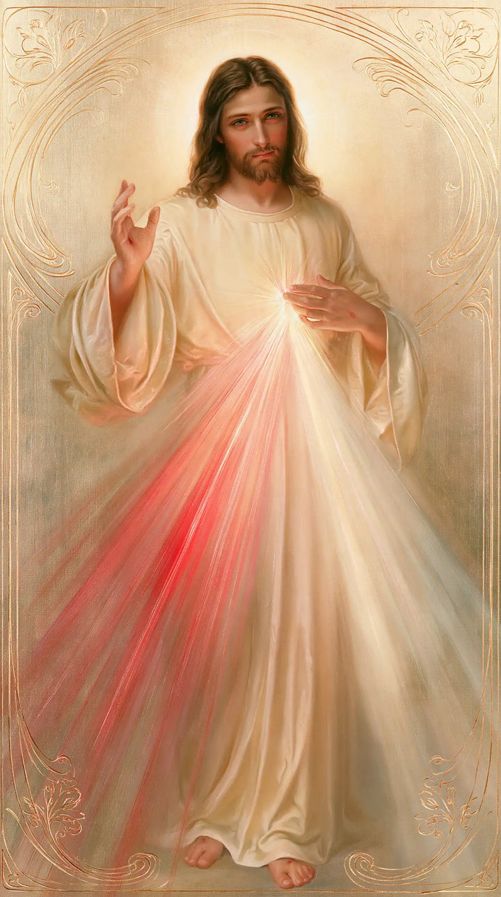 Divine Mercy Jesus - Sacred Art Nouveau · Portrait n° 5
