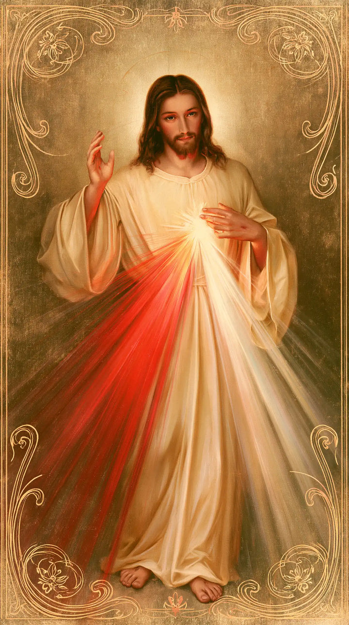 Divine Mercy Jesus - Sacred Art Nouveau · Portrait n° 7