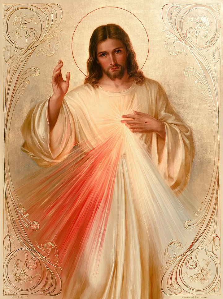 Divine Mercy Jesus - Sacred Art Nouveau · Portrait n° 9
