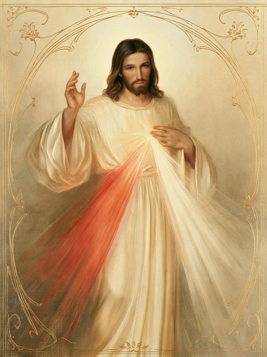 Divine Mercy Jesus - Sacred Art Nouveau · Portrait n° 15