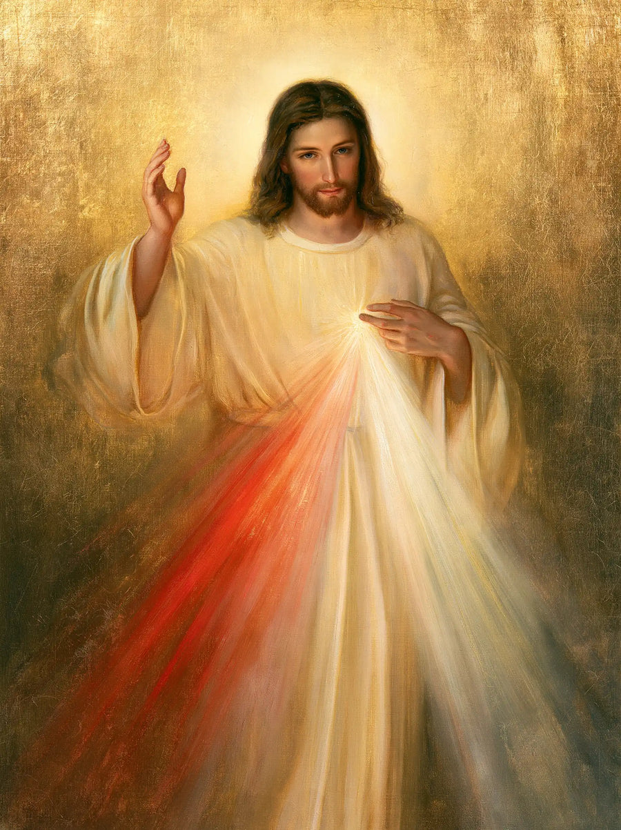 Divine Mercy Jesus - Sacred Gold · Portrait n° 9