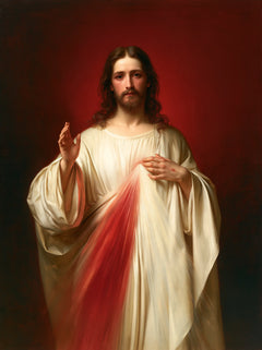 Divine Mercy Jesus – The Ruby Mantle of Mercy