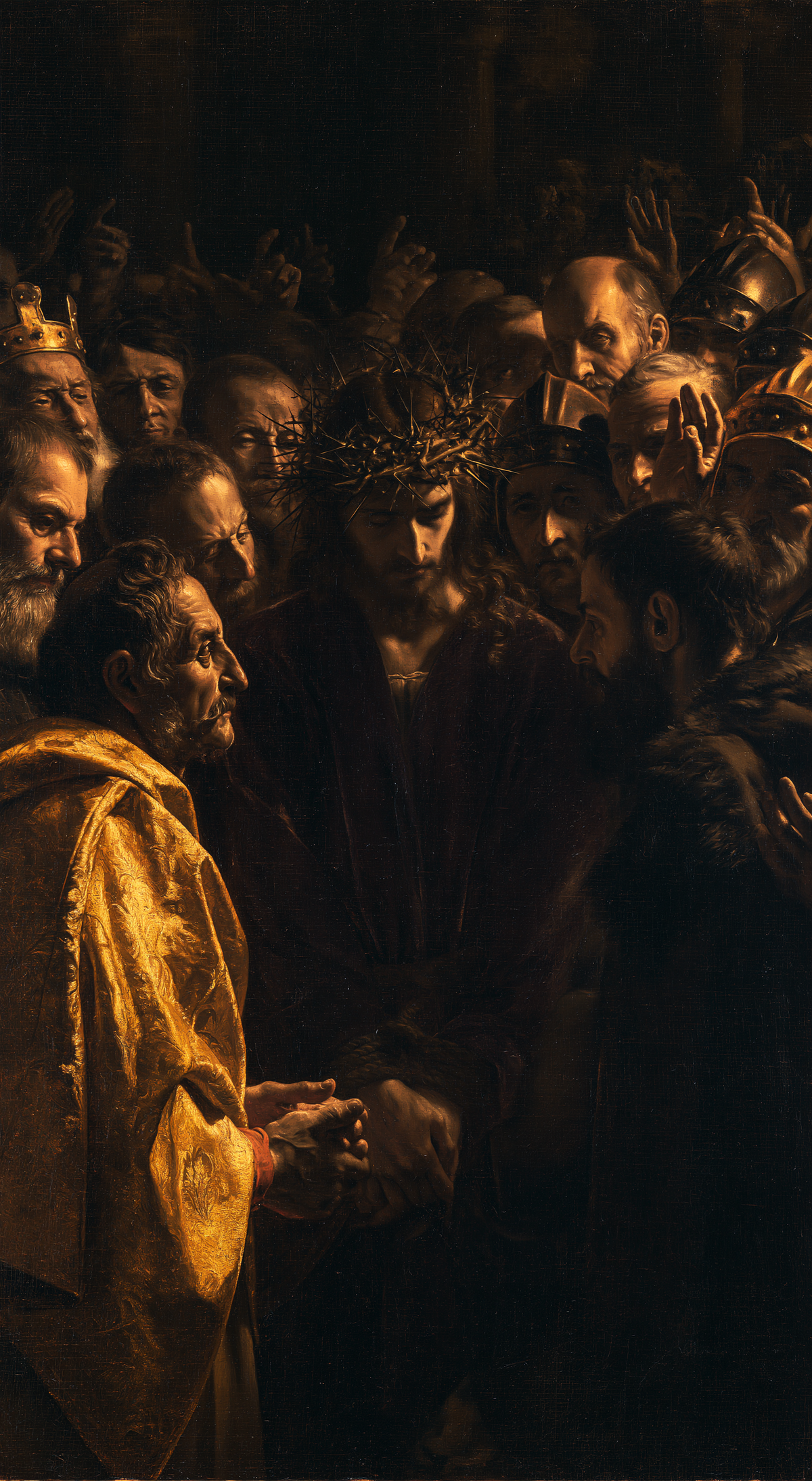 Ecce Homo - สีดําและสีทอง · ภาพเหมือนหมายเลข 5 - ศิลปะคริสเตียน