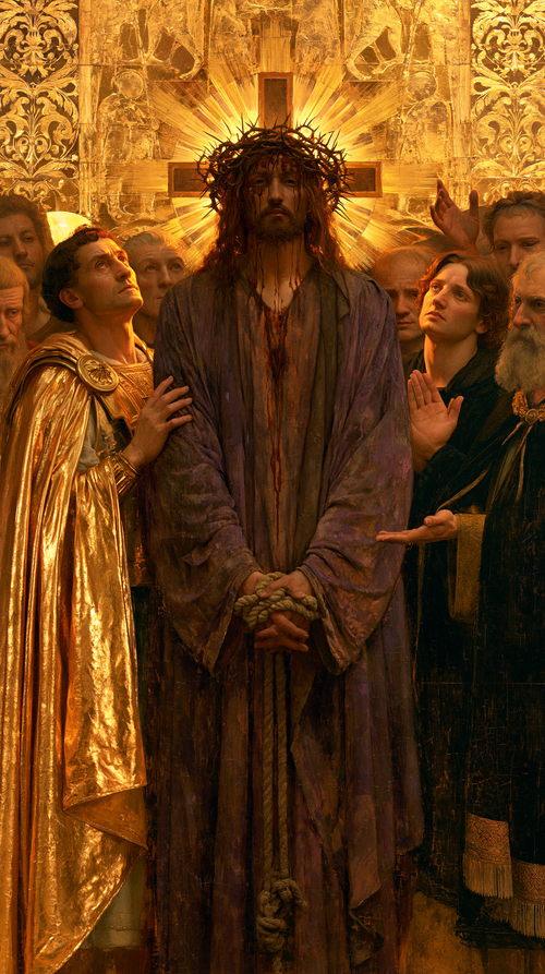 Ecce Homo - สีทองศักดิ์สิทธิ์ · ภาพเหมือนหมายเลข 8 - ศิลปะคริสเตียน