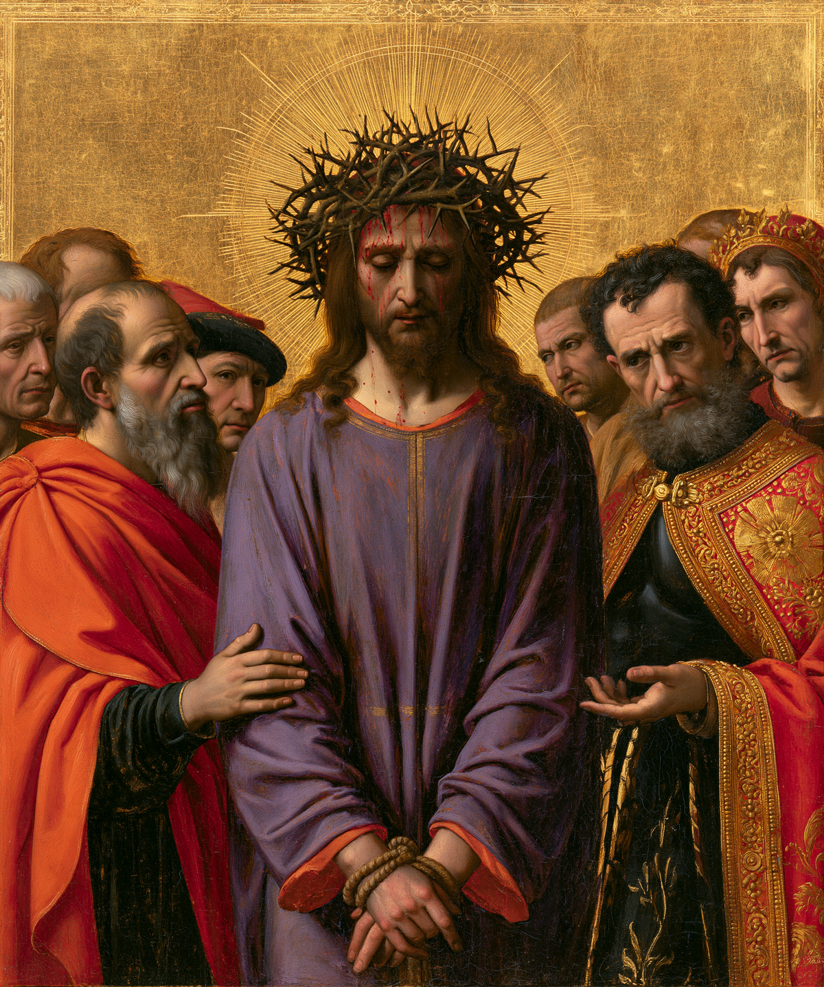 Ecce Homo - Sacred golden · Portrait n° 23 — aperçu de la finition sélectionnée