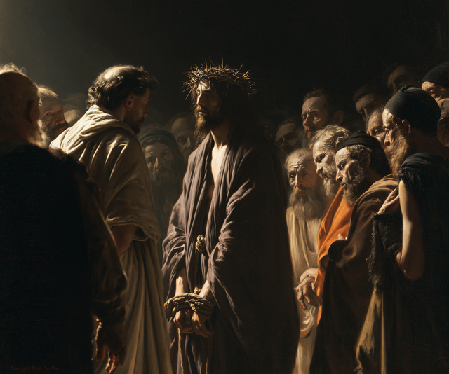 Ecce Homo — The Grey Robe in Restrained Light