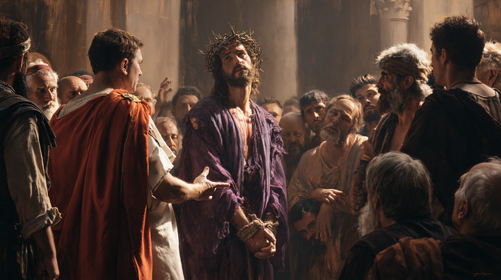 Ecce Homo — The Face Offered to the Pale Ray