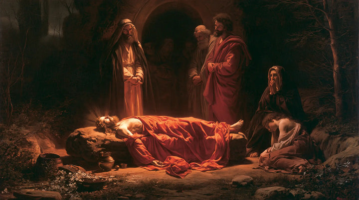 The Entombment of Jesus Christ — The Ember-Coloured Shroud
