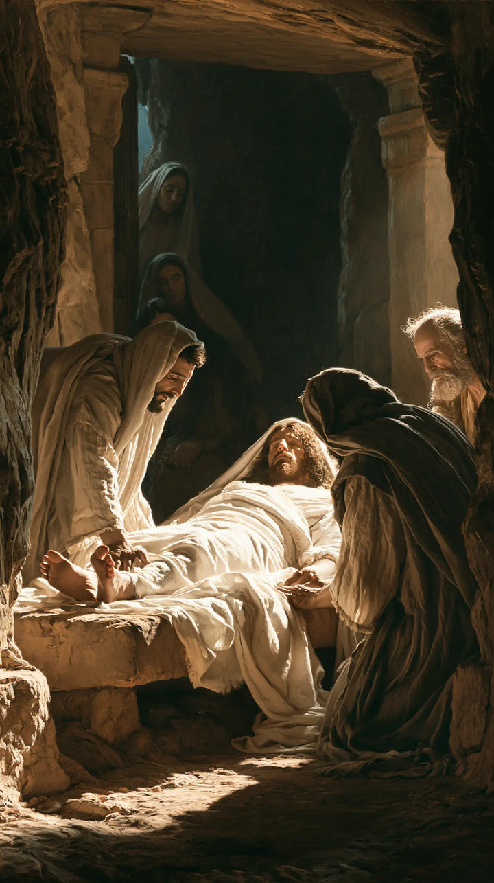 The Entombment of Jesus Christ - Inside the Tomb · Portrait n° 7