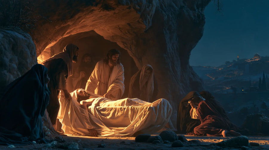 The Entombment of Jesus Christ - Midnight-blue Chiaroscuro · Landscape n° 13