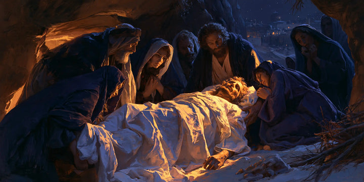 The Entombment of Jesus Christ - Midnight-blue Chiaroscuro · Landscape n° 14