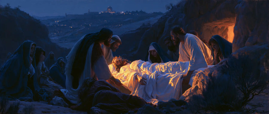 The Entombment of Jesus Christ - Midnight-blue Chiaroscuro · Landscape n° 15