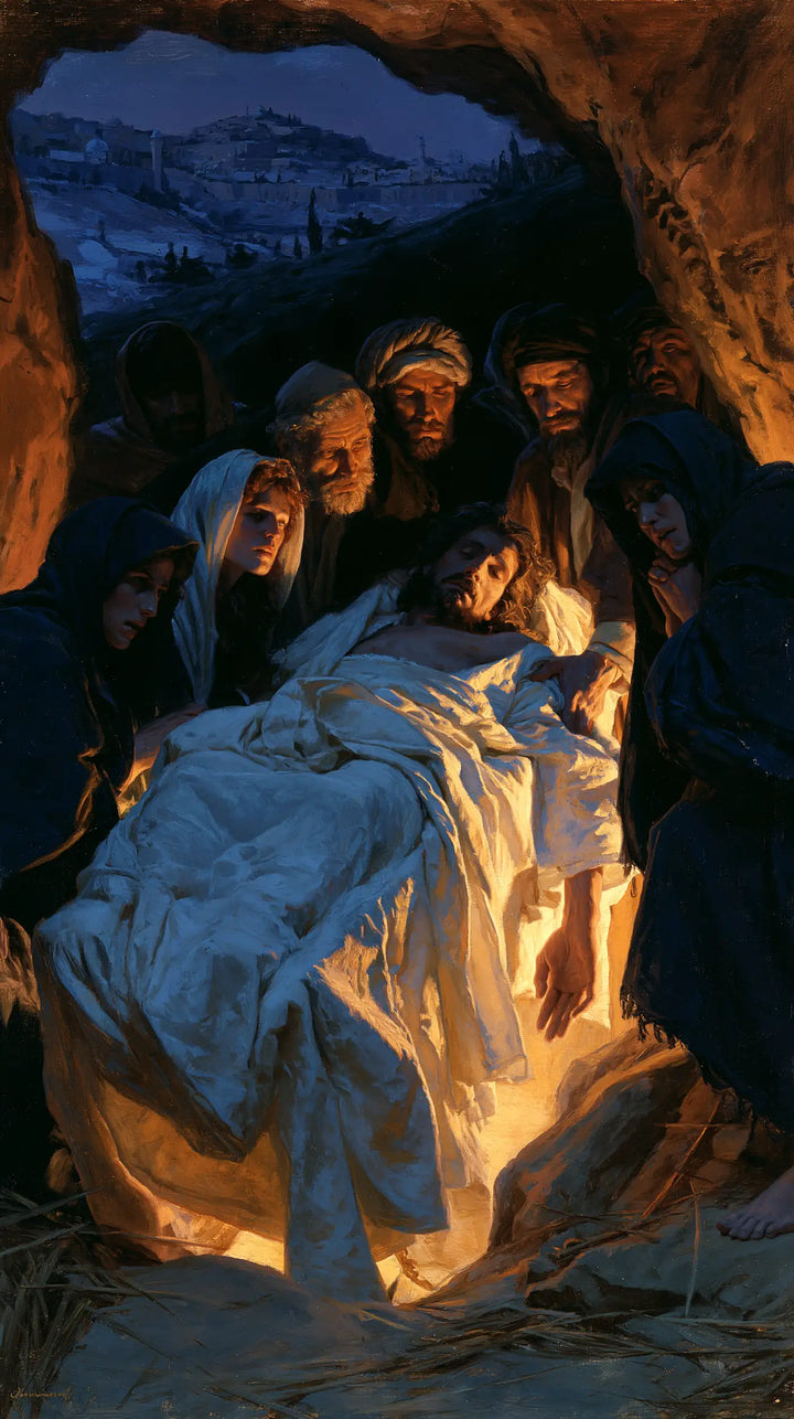 The Entombment of Jesus Christ - Midnight-blue Chiaroscuro · Portrait n° 9