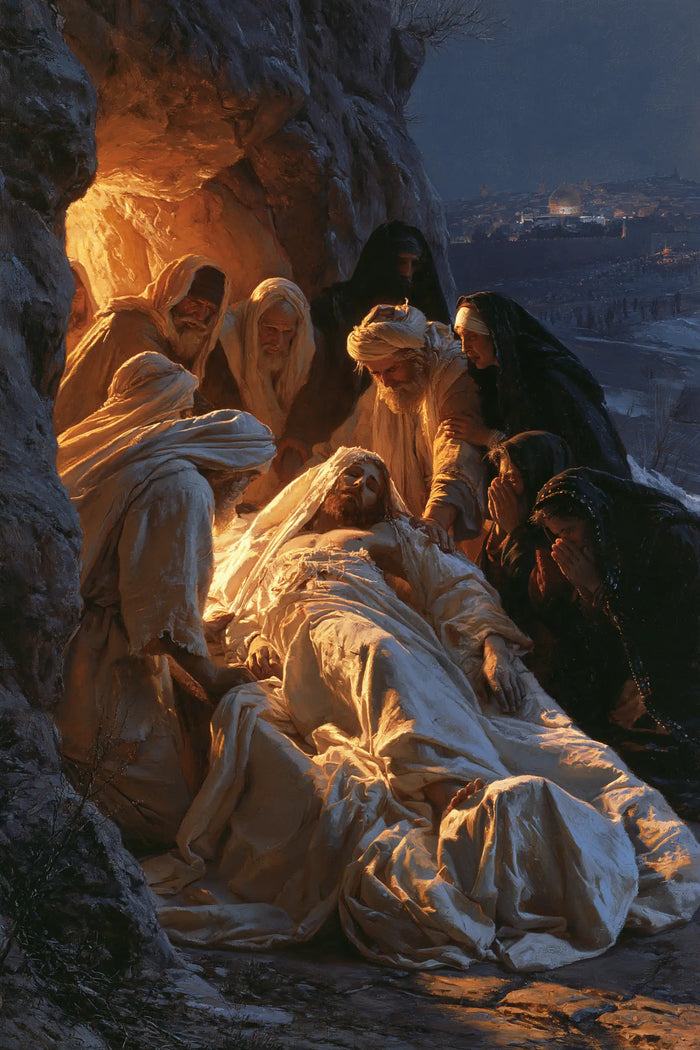 The Entombment of Jesus Christ - Midnight-blue Chiaroscuro · Portrait n° 11