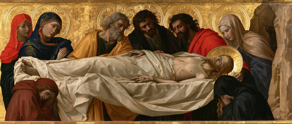 The Entombment of Jesus Christ — Halos Above the Horizontal Shroud