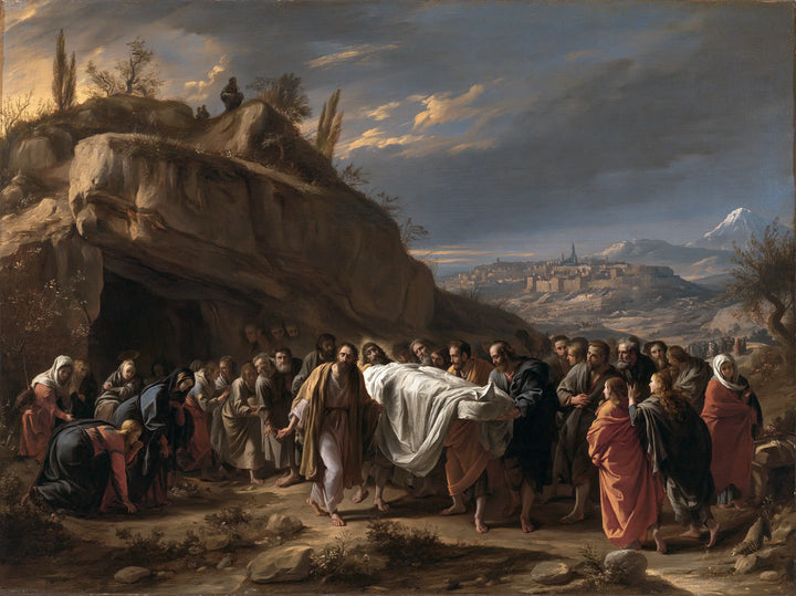 The Entombment of Jesus Christ — Whiteness Beneath the Distant Mountain