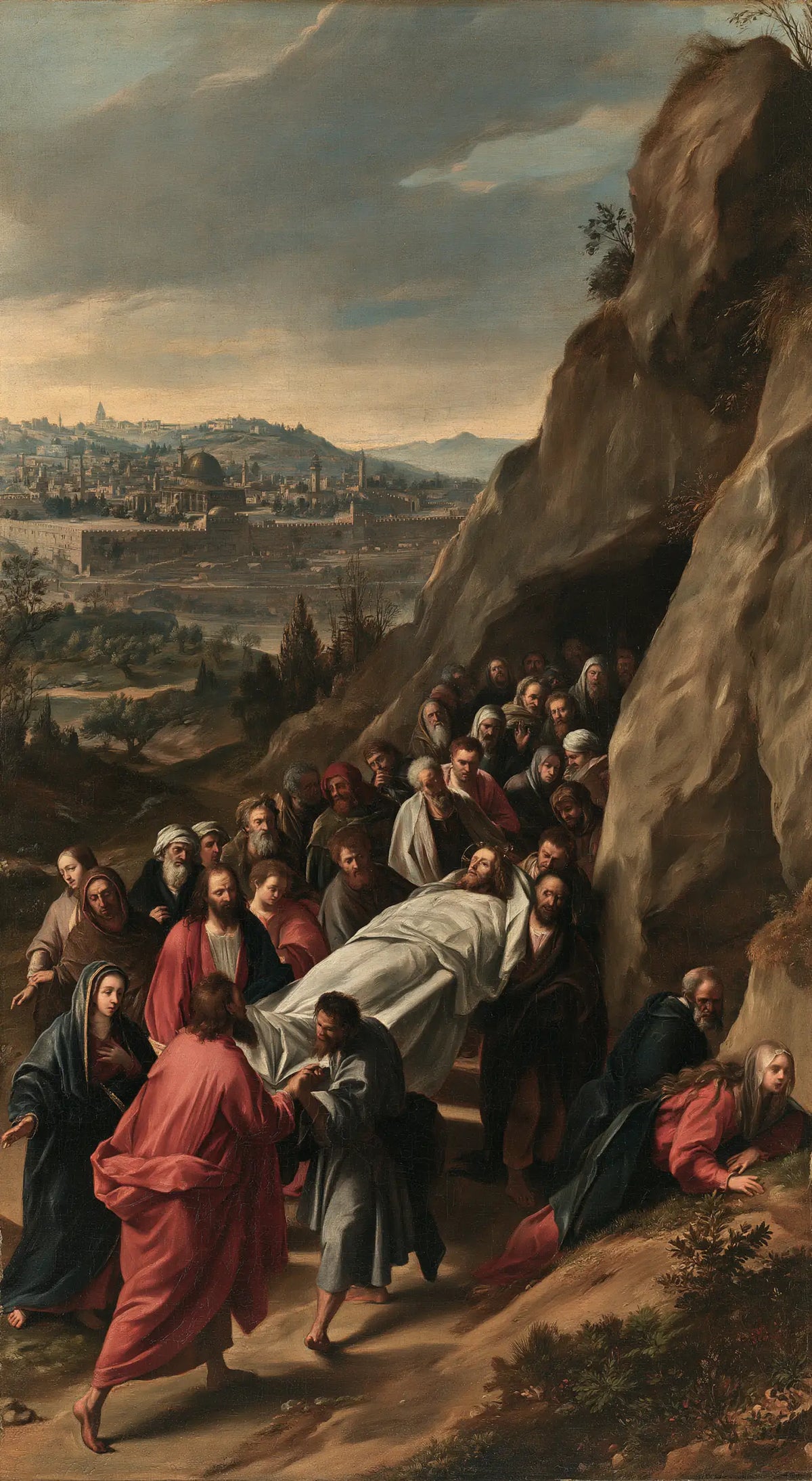 The Entombment of Jesus Christ — The Procession Along the Evening Hillside