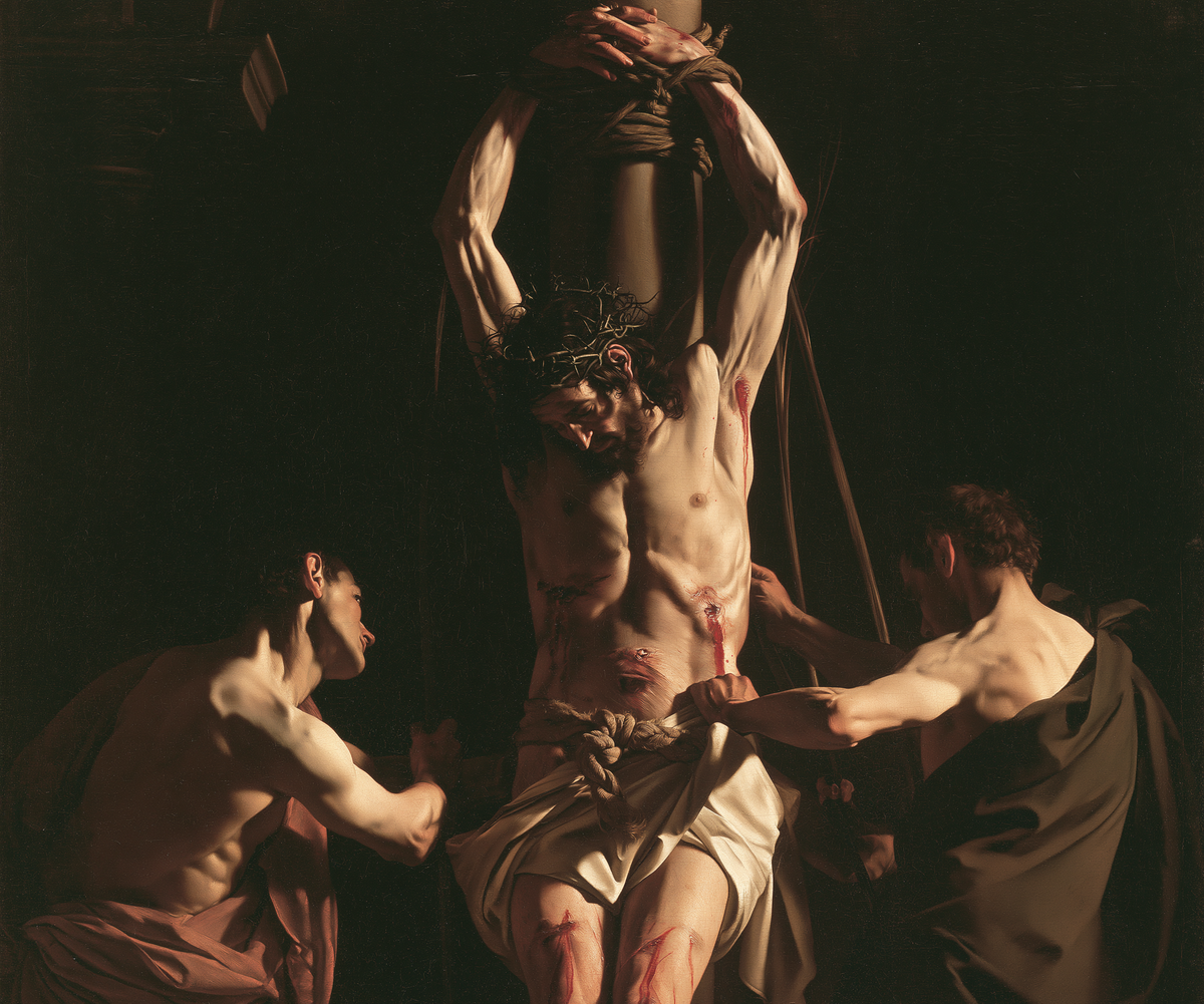 The Flagellation of Christ - Caravaggio Tenebrism · Landscape n° 5