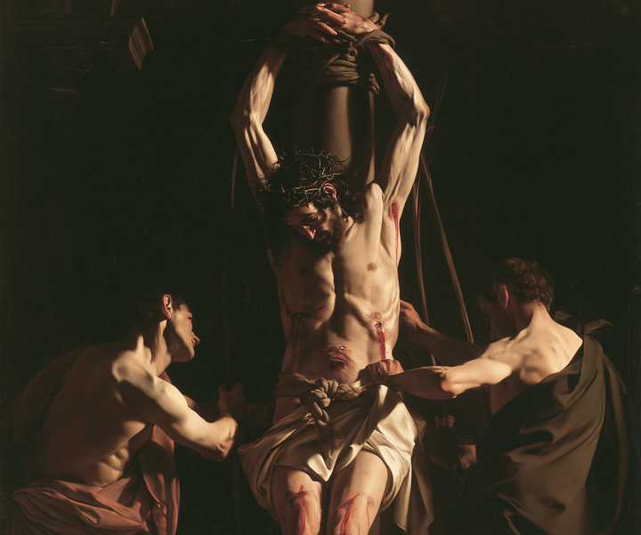 The Flagellation of Christ - Caravaggio Tenebrism · Landscape n° 5