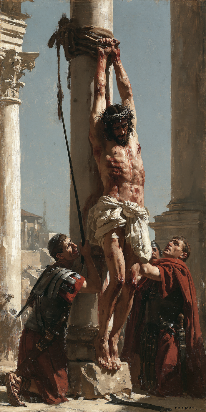 The Flagellation of Christ — The Pillar Beneath the Sky