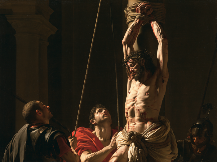 The Flagellation of Christ — The Gazes Below the Ordeal