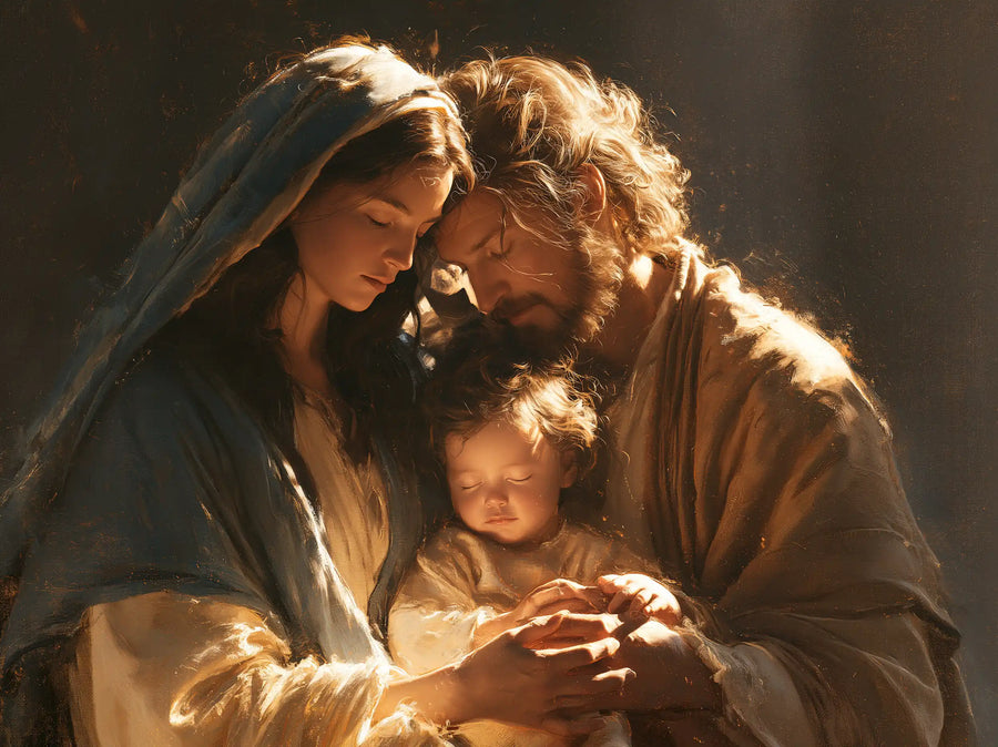 The Holy Family - Close Devotional Portrait · Landscape n° 1