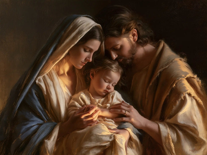 The Holy Family - Close Devotional Portrait · Landscape n° 3