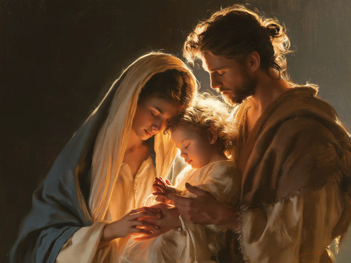 The Holy Family - Close Devotional Portrait · Landscape n° 5
