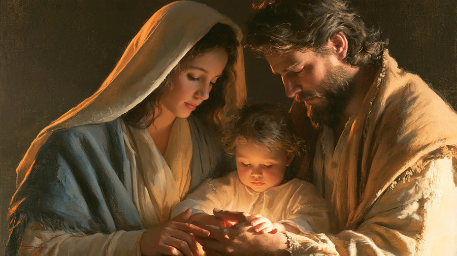 The Holy Family - Close Devotional Portrait · Landscape n° 9