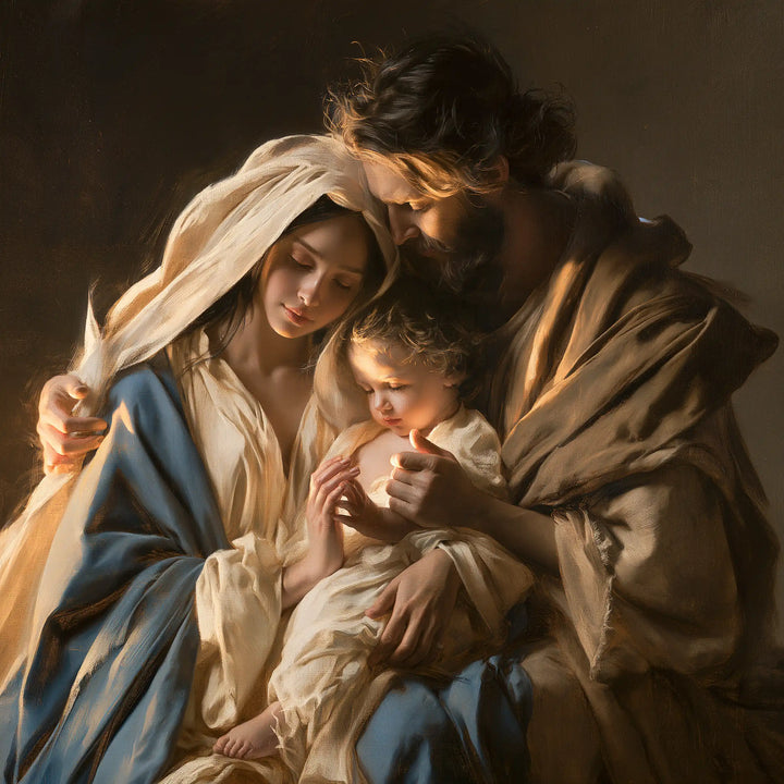 The Holy Family - Close Devotional Portrait · Square n° 2