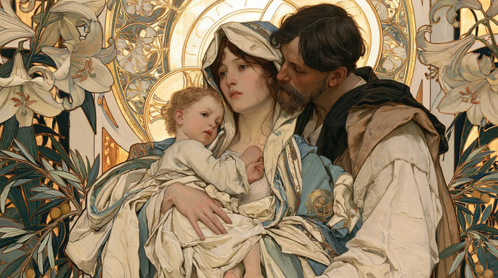 The Holy Family - Sacred Art Nouveau · Landscape n° 4