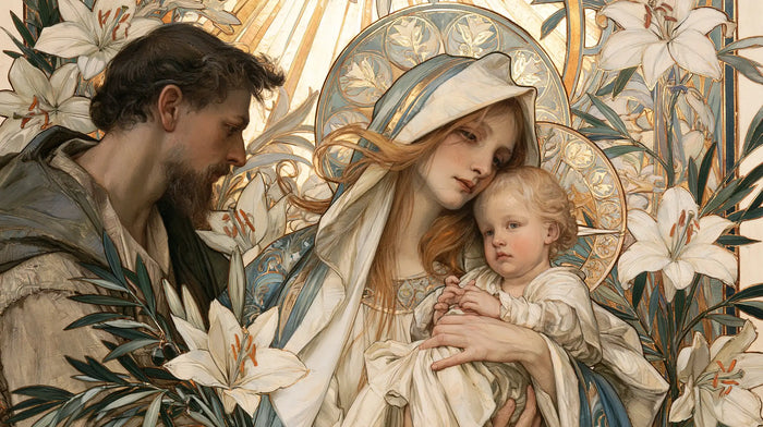 The Holy Family - Sacred Art Nouveau · Landscape n° 5