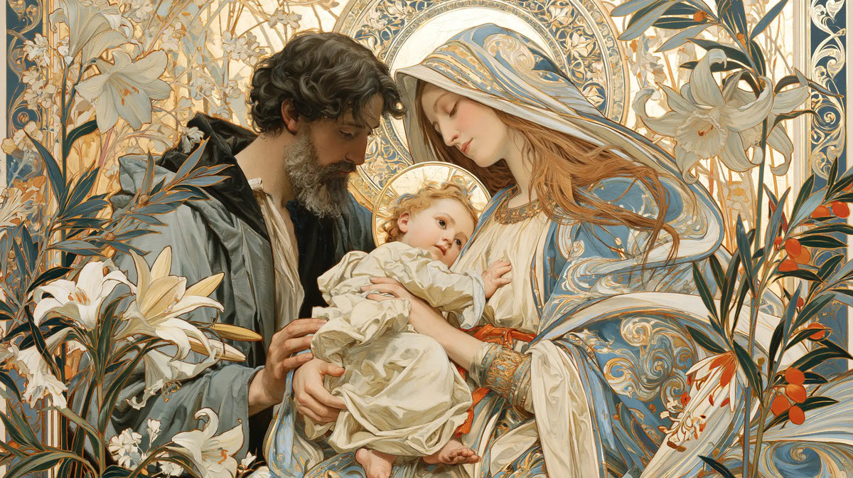 The Holy Family - Sacred Art Nouveau · Landscape n° 6