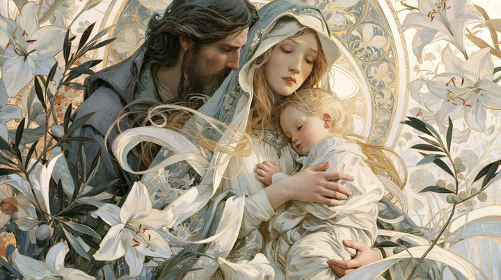 The Holy Family - Sacred Art Nouveau · Landscape n° 7